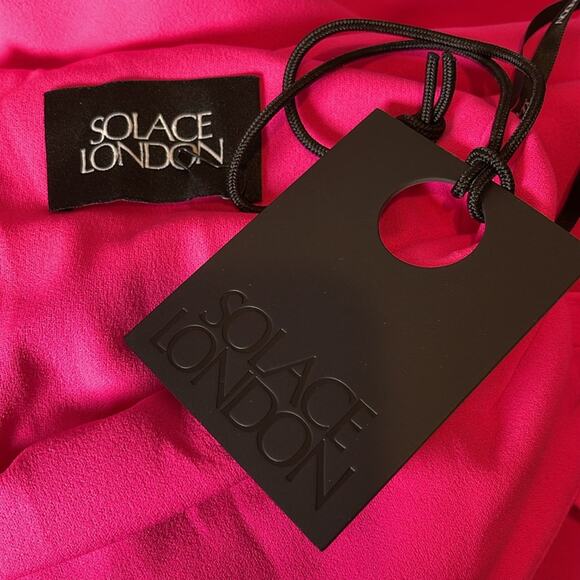 Solace London Joni Magenta Pink Maxi Dress Size 0 - Picture 10 of 11